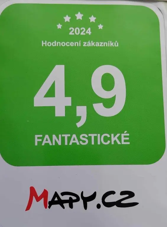Patříme mezi nejlépe hodnocená místa na Mapy.cz