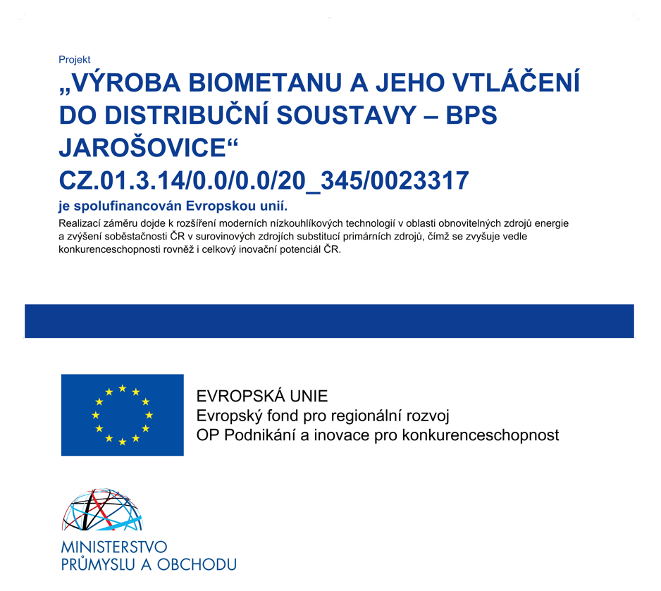 Projekt Výroba biometanu