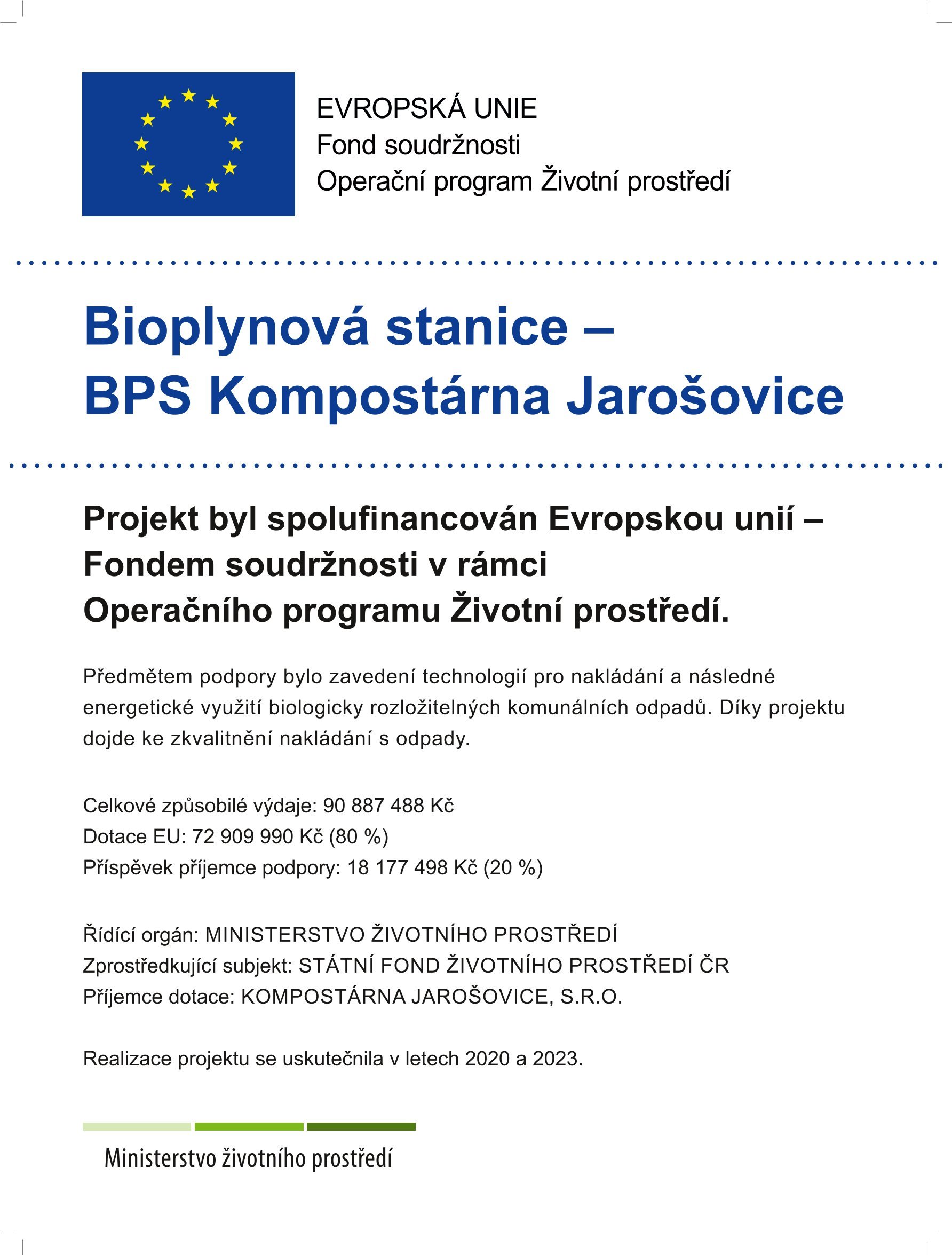 Projekt BPS Kompostárna Jarošovice